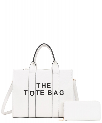 Luxury Designer Women Tote Bag JQ-9079W WHITE